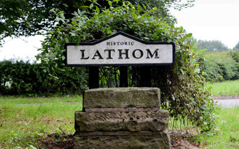 Historic Lathom Sign